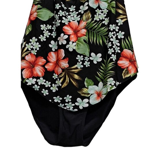 Island Pearls Swimsuit One Piece Size 20 Tropical Hawaiian Halter Takini Top - Picture 4 of 6